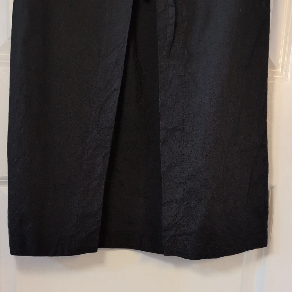 Theory Black Grommet Midi Dress - Picture 6 of 10